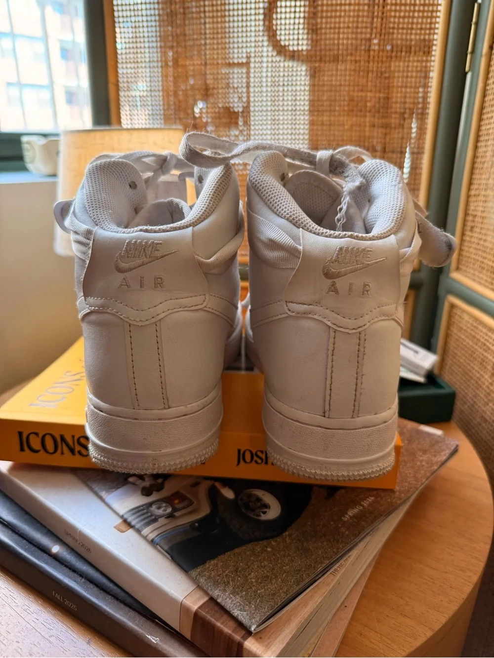 Nike Air Force 1 High ’07 Triple White GS Youth 7Y Sneakers DH2943-111
